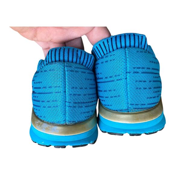 Brooks Levitate Running Shoes Women's 9 DNA AMP Knit Teal Navy Trainer Sneakers - Picture 4 of 13